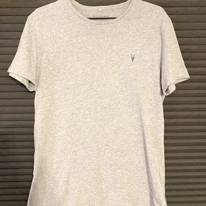 All Saints Mens Grey Tshirt